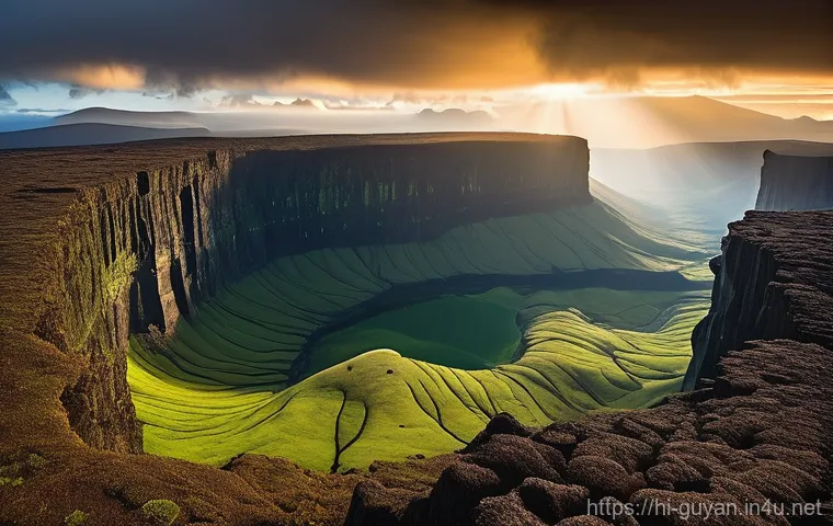 가이아나 도보 여행 코스 - **Majestic Kaieteur Falls**: An awe-inspiring, wide-angle shot of the Kaieteur Falls in Guyana, show...